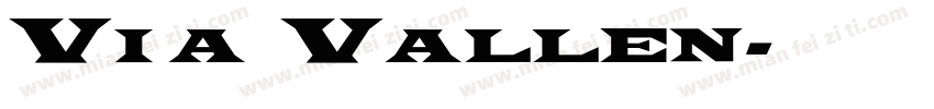 Via Vallen字体转换